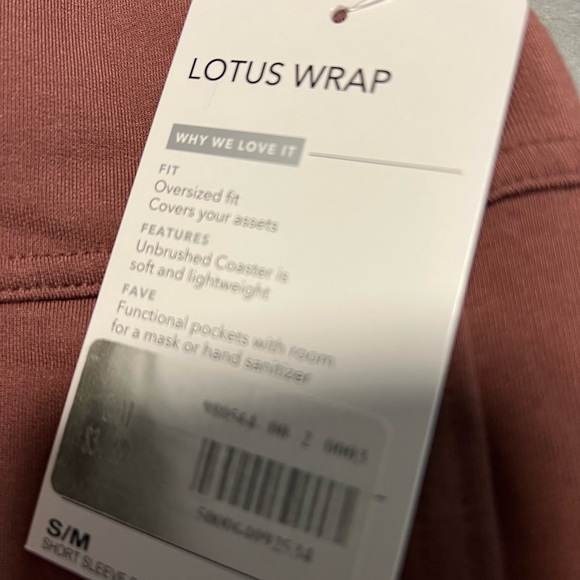 NWT Athleta Lotus wrap size S/M color Rose - Picture 4 of 5